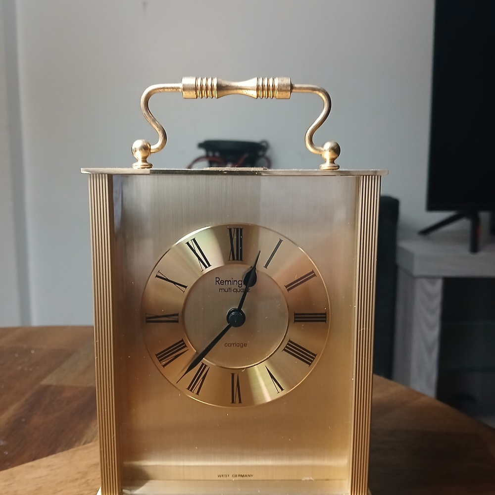 Remington Gold Carriage Clock